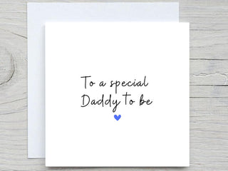 Daddy to be card, Fathers day card, Birthday Gift for Dad, from the bump,