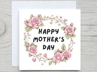 Mothers Day Card, To Mom card, Rose Flowers Card, for mom card, mothers day gift, grandma card, custom card