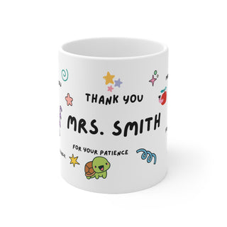 Teacher Gift Mug  End of Year Appreciation  Cute Teacher Coffee Cup  Teacher Retirement or Graduation Gift Thank you teacher, School End