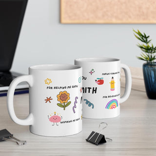 Teacher Gift Mug  End of Year Appreciation  Cute Teacher Coffee Cup  Teacher Retirement or Graduation Gift Thank you teacher, School End